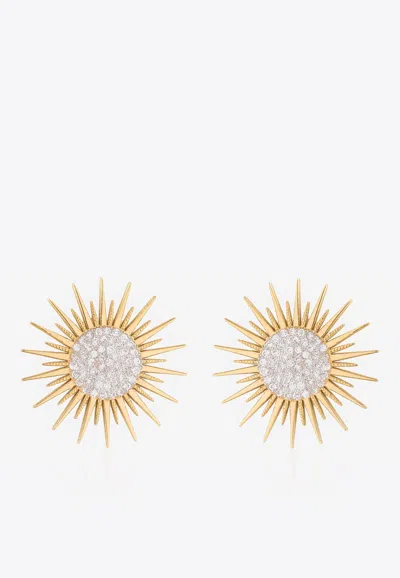 Falamank Soleil Collection Earrings In 18-karat Yellow