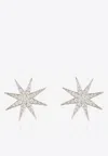 FALAMANK SPARKLE COLLECTION EARRINGS IN 18-KARAT WHITE GOLD WITH WHITE DIAMONDS,ER264