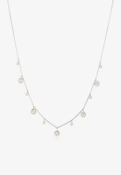 Falamank Sweet Collection 18-karat White Gold Necklace With White Diamonds