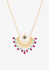 Falamank Written In The Stars Collection Maxi Cosmic Love Diamond Necklace In 18-karat Yellow Gold In Gold