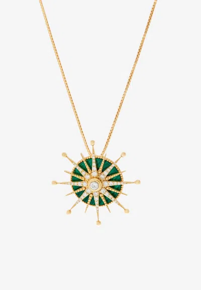 Falamank Written In The Stars Collection Wandering Star Diamond Necklace In 18-karat Yellow Gold