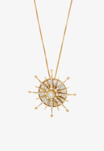 Falamank Written In The Stars Collection Wandering Star Diamond Necklace In 18-karat Yellow Gold
