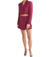 Falcon Park Avery Blazer And Skort Set In Red In Red