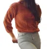 Falcon Park Devyn Sweater In Rust In Multi