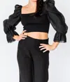 FALCON PARK HARPER TOP IN BLACK