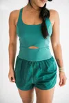 FALCON PARK JOY ATHLETIC ROMPER IN GREEN