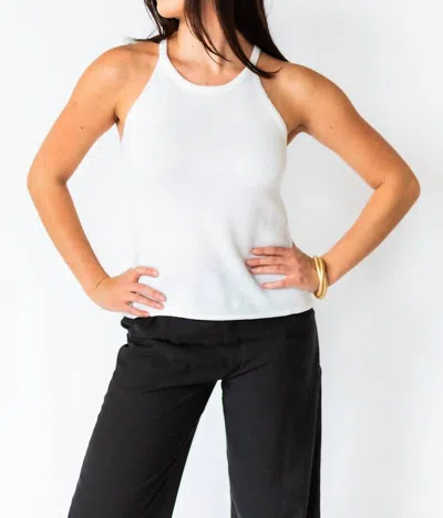 Falcon Park Layne Halter Neck In White