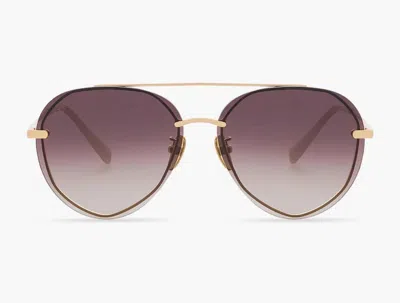 Falcon Park Lenox Sunglasses In Brown In Purple