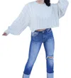 Falcon Park Love Sweater In White In White