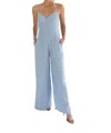 Falcon Park Miya V-neck Jumpsuit In Blue In Blue