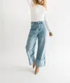 Falcon Park Novah Wide Leg Jeans In Blue