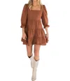FALCON PARK WILLOW DRESS IN RUST