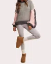 Falcon Park Zarela Chunky Knit Sweater In Grey In Grey