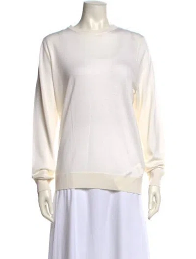 Pre-owned Falconeri Cashmere Bateau Neckline Sweater In Neutral