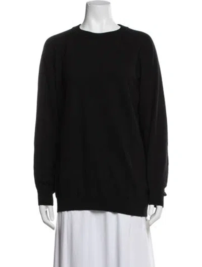 Pre-owned Falconeri Cashmere Crew Neck Sweater In Black