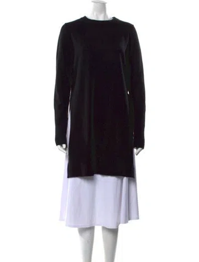 Pre-owned Falconeri Cashmere Crew Neck Sweater In Black