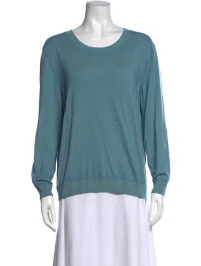 Pre-owned Falconeri Cashmere Crew Neck Sweater In Blue