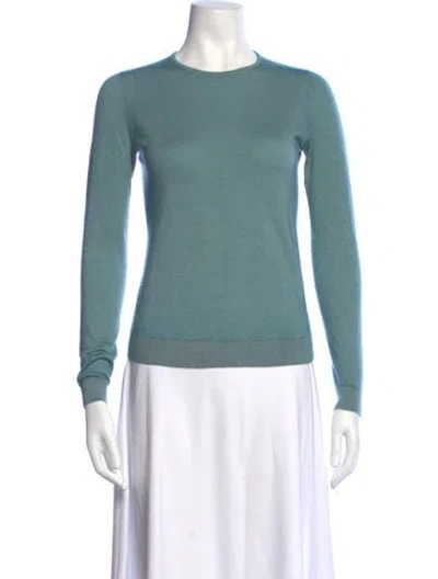 Pre-owned Falconeri Cashmere Crew Neck Sweater In Blue