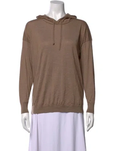 Pre-owned Falconeri Cashmere Crew Neck Sweater In Brown