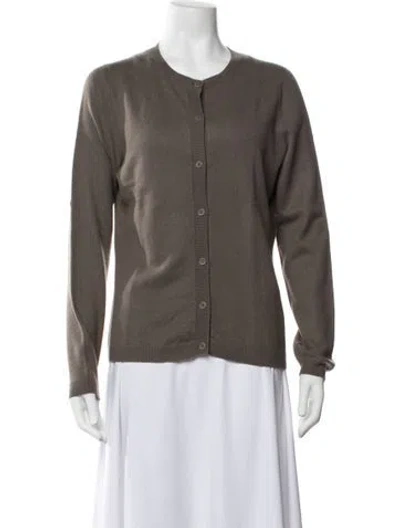Pre-owned Falconeri Cashmere Crew Neck Sweater In Brown