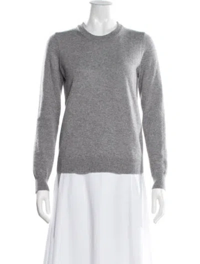 Pre-owned Falconeri Cashmere Crew Neck Sweater In Gray