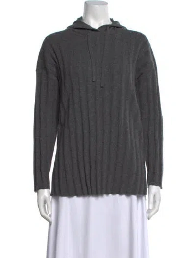 Pre-owned Falconeri Cashmere Crew Neck Sweater In Grey