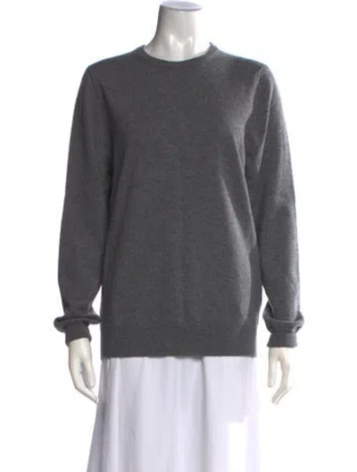 Pre-owned Falconeri Cashmere Crew Neck Sweater In Grey