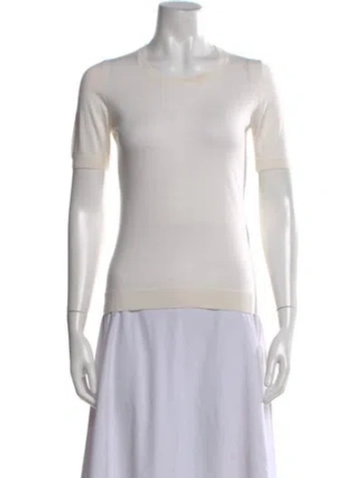 Pre-owned Falconeri Cashmere Crew Neck Sweater In Neutral