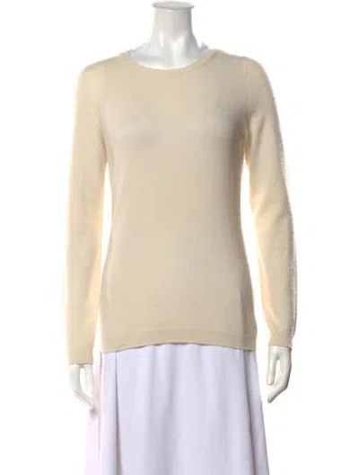 Pre-owned Falconeri Cashmere Crew Neck Sweater In Neutrals