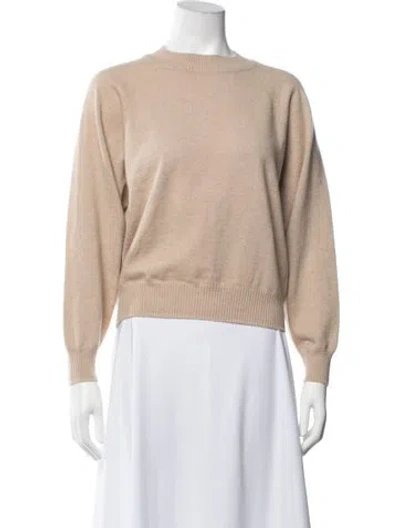 Pre-owned Falconeri Cashmere Crew Neck Sweater In Neutrals