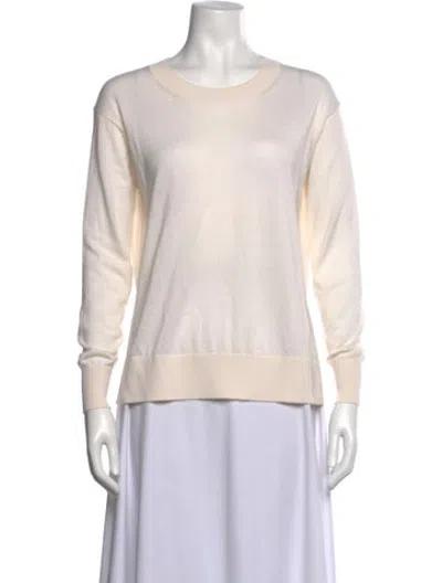 Pre-owned Falconeri Cashmere Crew Neck Sweater In Neutrals