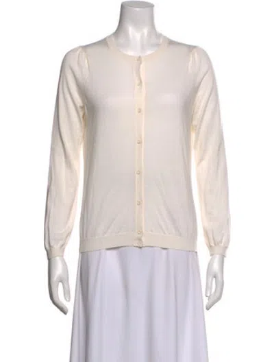 Pre-owned Falconeri Cashmere Crew Neck Sweater In Neutrals