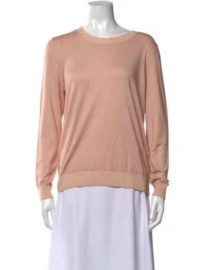 Pre-owned Falconeri Cashmere Crew Neck Sweater In Pink