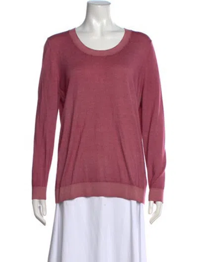 Pre-owned Falconeri Cashmere Crew Neck Sweater In Purple