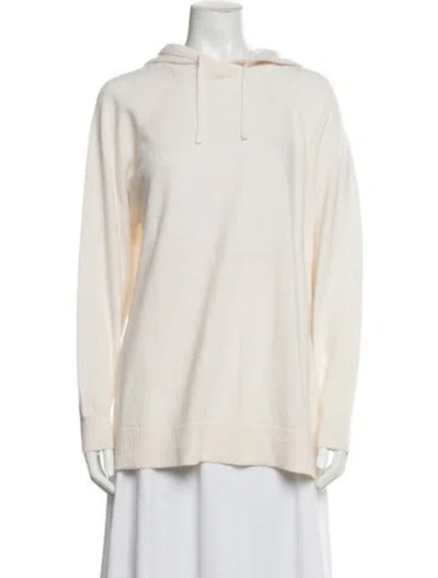 Pre-owned Falconeri Cashmere Crew Neck Sweater In White