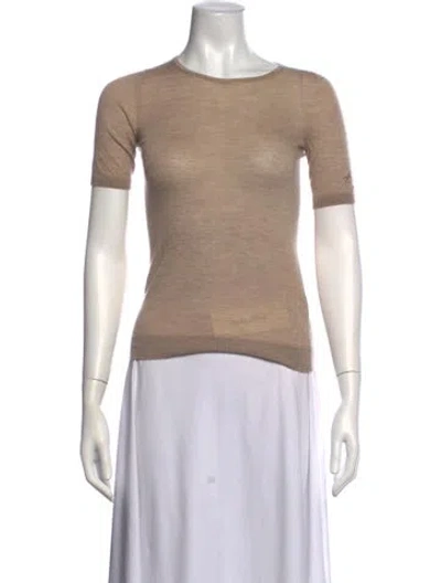 Pre-owned Falconeri Cashmere Crew Neck Top In Neutrals