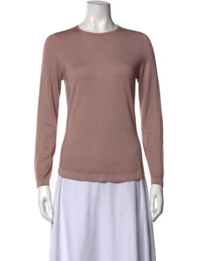 Pre-owned Falconeri Cashmere Crew Neck Top In Pink