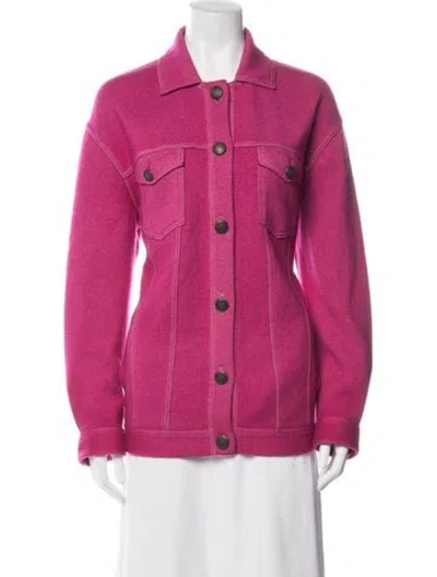 Pre-owned Falconeri Cashmere Jacket In Pink