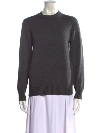 Pre-owned Falconeri Cashmere Mock Neck Sweater In Gray