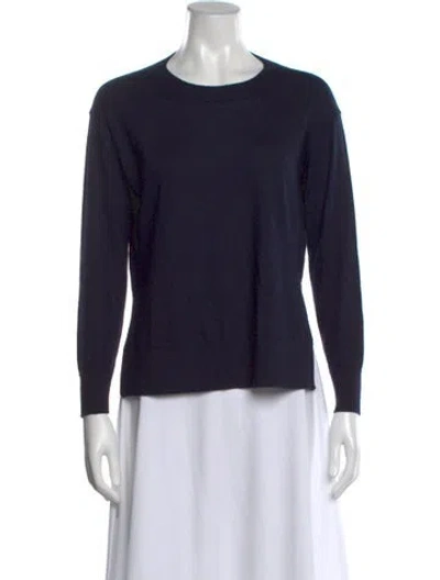 Pre-owned Falconeri Cashmere Scoop Neck Sweater In Black