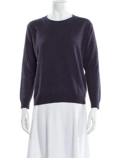 Pre-owned Falconeri Cashmere Scoop Neck Sweater In Blue