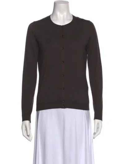 Pre-owned Falconeri Cashmere Scoop Neck Sweater In Brown