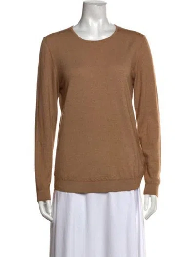 Pre-owned Falconeri Cashmere Scoop Neck Sweater In Neutral