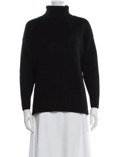 Pre-owned Falconeri Cashmere Turtleneck Sweater In Black