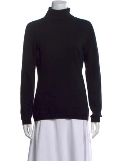 Pre-owned Falconeri Cashmere Turtleneck Sweater In Black