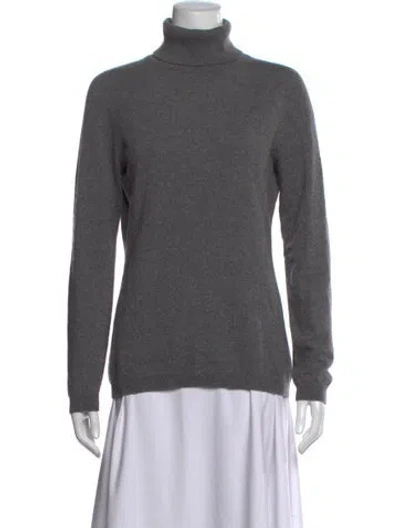 Pre-owned Falconeri Cashmere Turtleneck Sweater In Grey