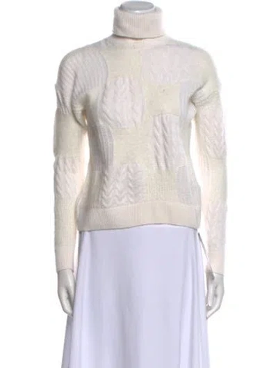 Pre-owned Falconeri Cashmere Turtleneck Sweater In Neutral