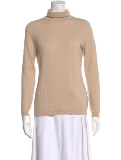 Pre-owned Falconeri Cashmere Turtleneck Sweater In Neutral