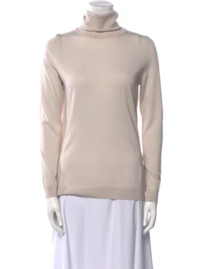 Pre-owned Falconeri Cashmere Turtleneck Sweater In Neutral