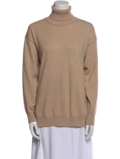 Pre-owned Falconeri Cashmere Turtleneck Sweater In Neutral